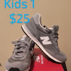 New Balance Kids' Sneakers in Gray and White
